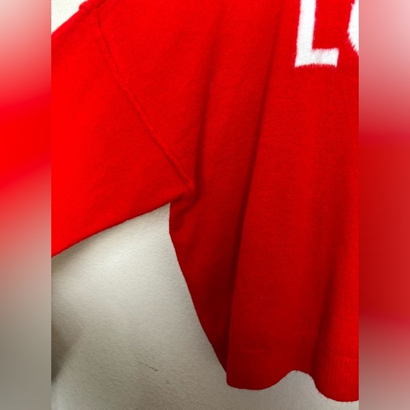 Vince Camuto Valentine’s Day Love Red Crewneck Slouch Sweater XXL - Picture 5 of 7